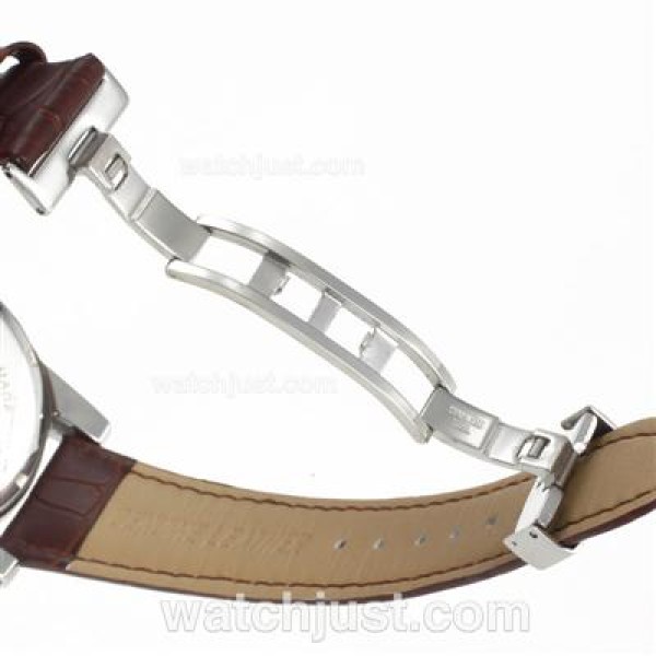 Montblanc Time Walker Working Chronograph with White Dial-Leather Strap