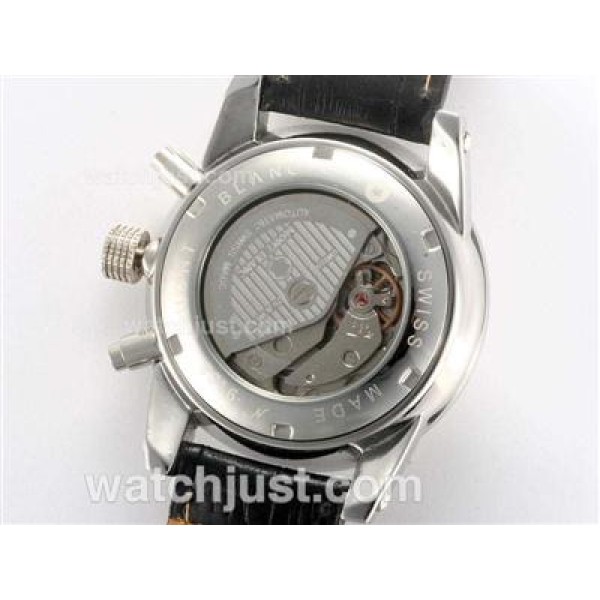 Montblanc Time Walker Automatic with Black Dial-Leather Strap