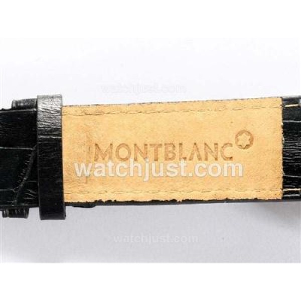 Montblanc Time Walker Automatic with Black Dial-Leather Strap