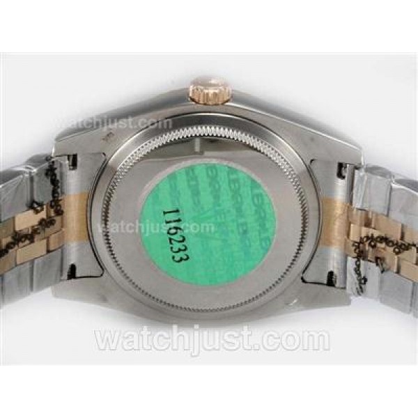 36 MM Cheap Rolex Datejust Replica Watches With Black Dials Online
