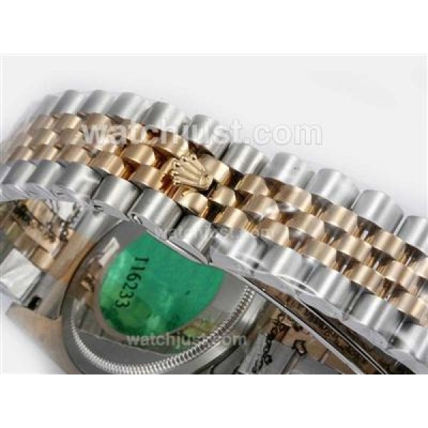 36 MM Cheap Rolex Datejust Replica Watches With Black Dials Online