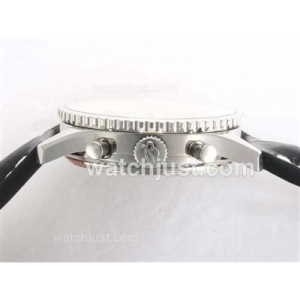 Breitling Navitimer Chronograph Swiss Valjoux 7750 Movement with Blue Dial