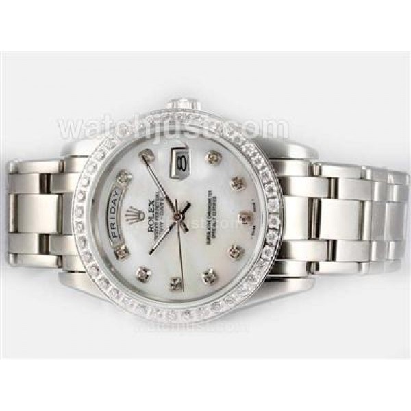 UK Top Quality Rolex Day-Date Masterpiece Fake Watches With Mother-Of-Pearl Dials Online