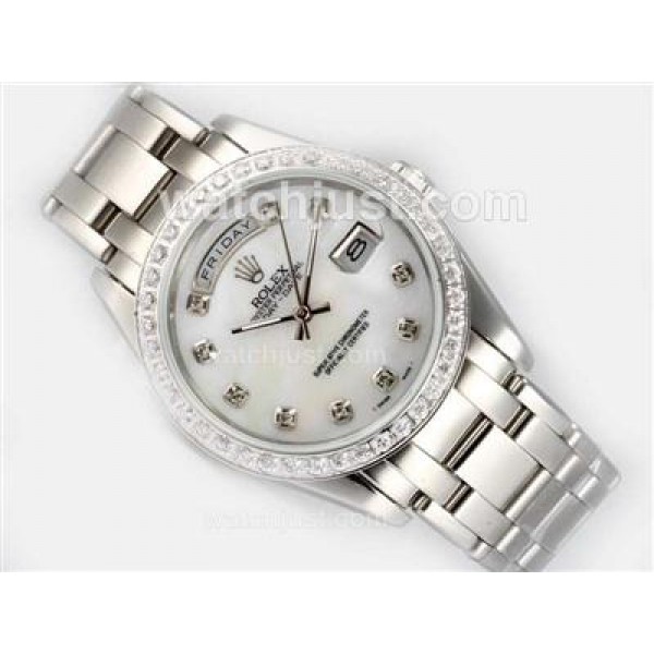 UK Top Quality Rolex Day-Date Masterpiece Fake Watches With Mother-Of-Pearl Dials Online