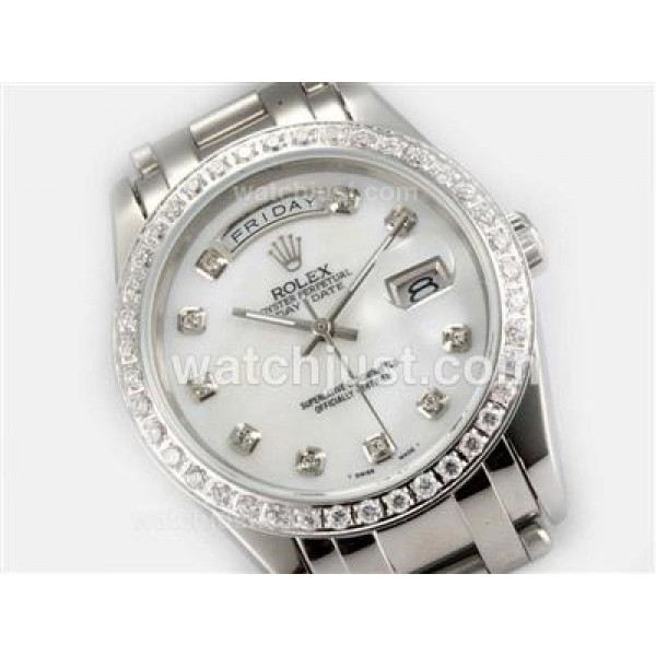 UK Top Quality Rolex Day-Date Masterpiece Fake Watches With Mother-Of-Pearl Dials Online