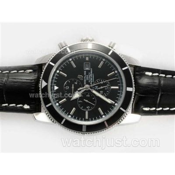 Breitling Super Ocean Automatic with Black Dial and Bezel