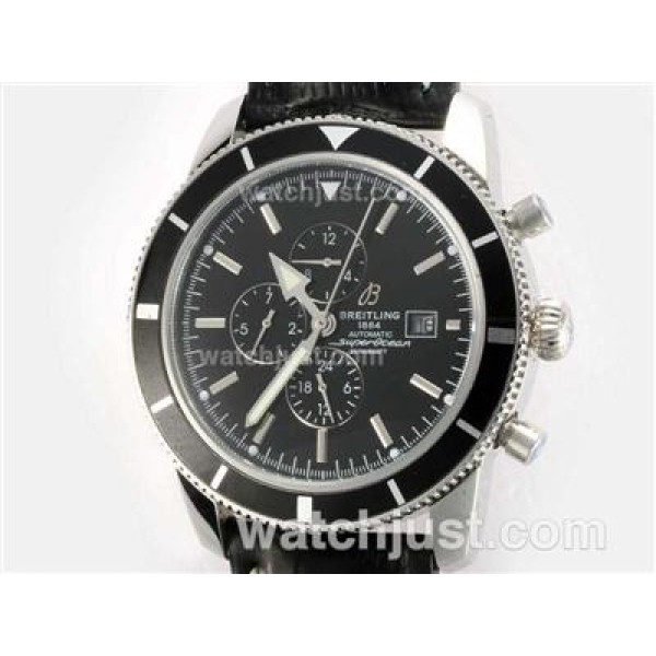 Breitling Super Ocean Automatic with Black Dial and Bezel