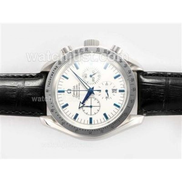 Omega Speedmaster Working Chronograph with White Dial