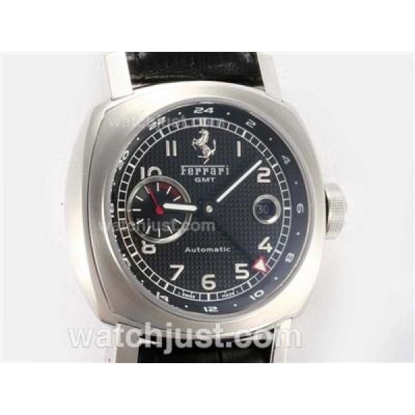 Panerai Ferrari Gran Tourismo FER 00003 GMT Swiss Valjoux 7750 Movement with Black Dial