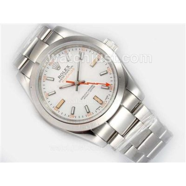 AAA Quality Rolex Milgauss Replica Watches With White Dials For Sale