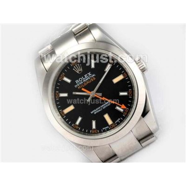 Top Quality Rolex Milgauss Replica Watches With Black Dials For Men