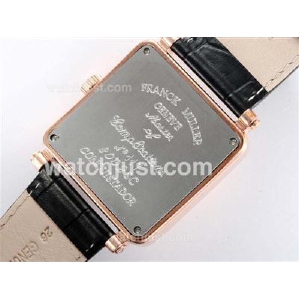 Franck Muller Conquistador Automatic Rose Gold Case with White Dial