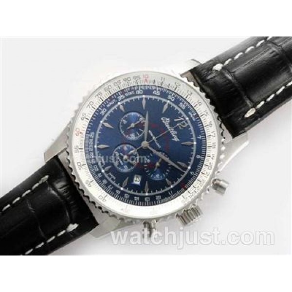 Breitling Montbrillant Working Chronograph with Blue Dialï¼New Version 46MM