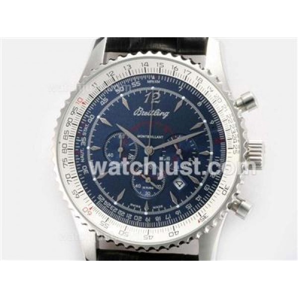 Breitling Montbrillant Working Chronograph with Blue Dialï¼New Version 46MM