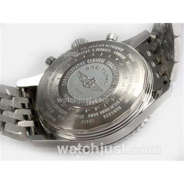 Breitling Montbrillant Working Chronograph with White Dialï¼New Version 46MM