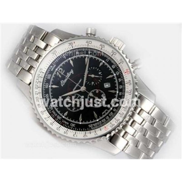 Breitling Montbrillant Working Chronograph with Black Dialï¼New Version 46MM