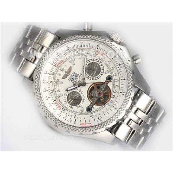 Breitling for Bentley Automatic Tourbillon with White Dial