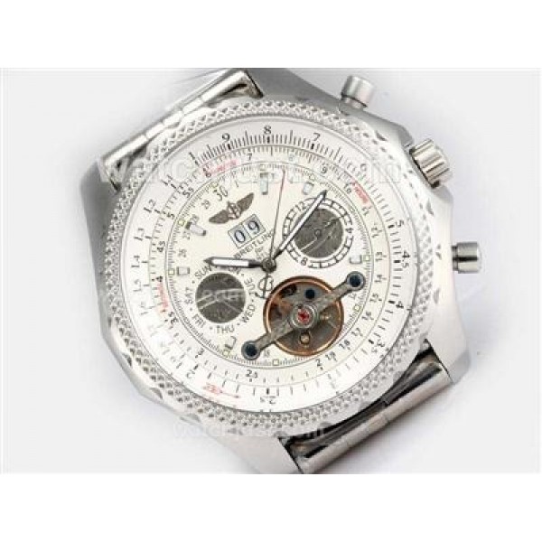 Breitling for Bentley Automatic Tourbillon with White Dial