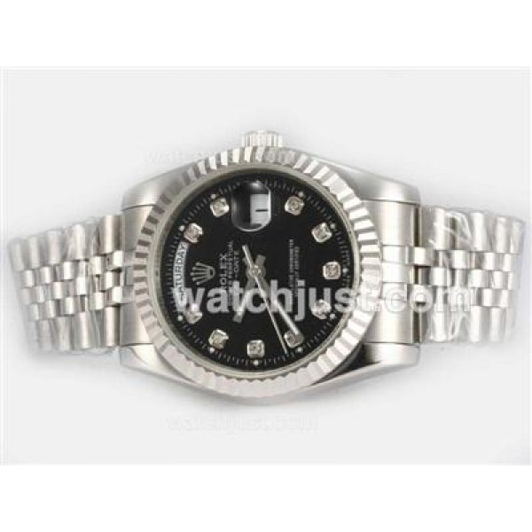 Best Quality Rolex Day-Date Replica Watches With Black Dials For Men
