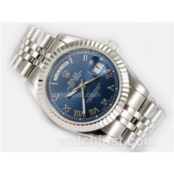Best 1:1 Rolex Day-Date Fake Watches With Blue Dials For Men