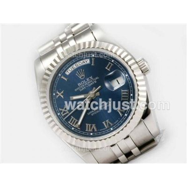 Best 1:1 Rolex Day-Date Fake Watches With Blue Dials For Men