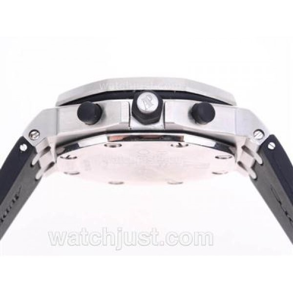 Audemars Piguet Royal Oak Chronograph Swiss Valjoux 7750 Movement with White Dial-Rubber Strap