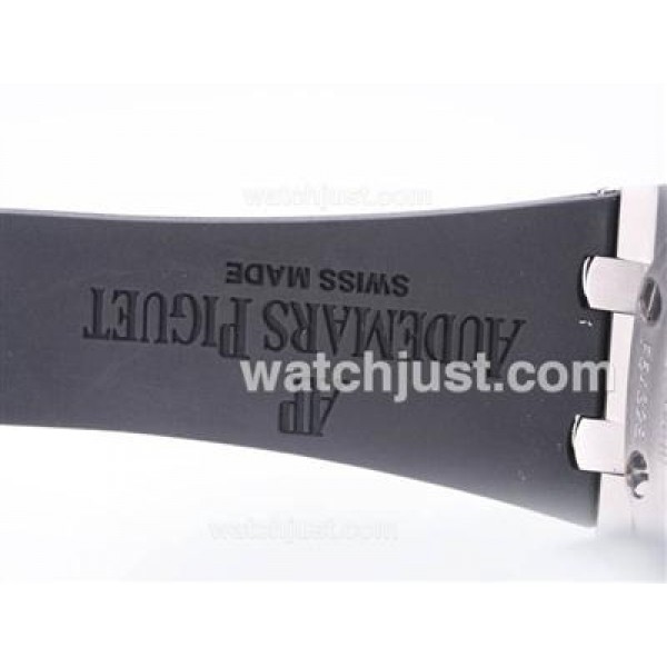 Audemars Piguet Royal Oak Chronograph Swiss Valjoux 7750 Movement with White Dial-Rubber Strap