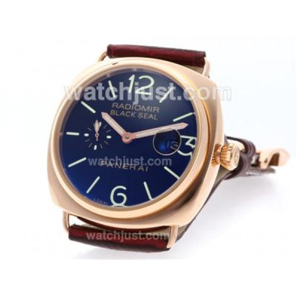 Panerai Radiomir Black Seal Automatic Rose Gold Case with Black Dialï¼New Version