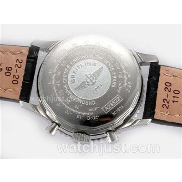 Breitling Navitimer Chronograph Swiss Valjoux 7750 Movement with Black Dial-Number Marking