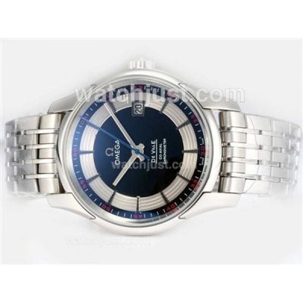 Omega Hour Vision See Thru Case Black Dial-Updated Model 21600bph