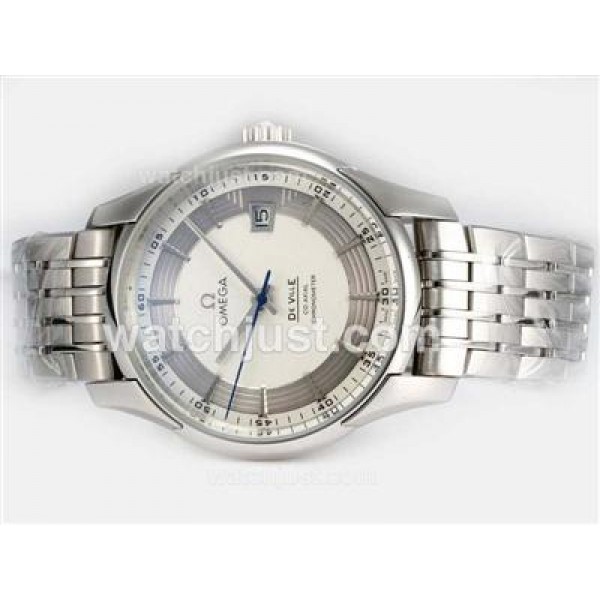 Omega Hour Vision See Thru Case With White Dial-Updated Model 21600bph
