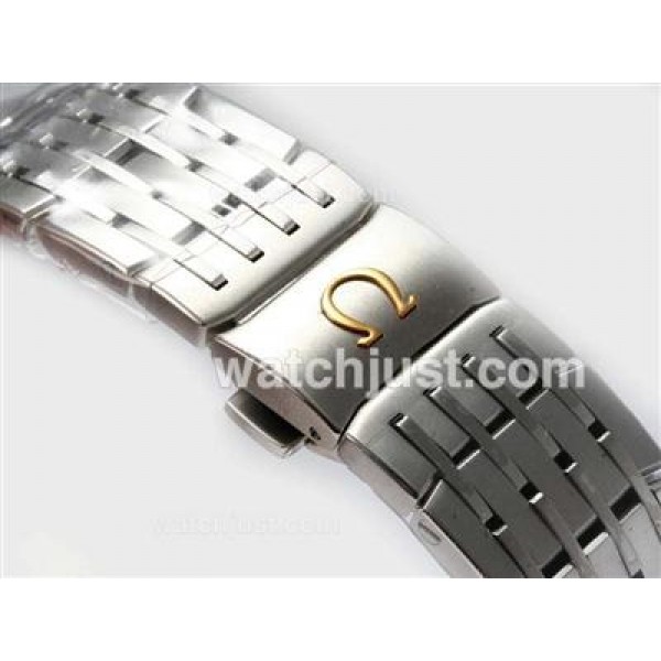 Omega Hour Vision See Thru Case With White Dial-Updated Model 21600bph