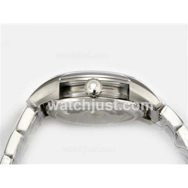Omega Hour Vision See Thru Case With White Dial-Updated Model 21600bph