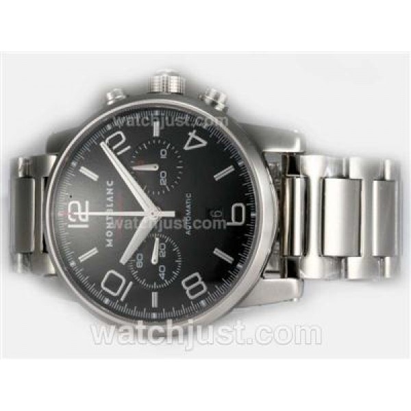 Montblanc Timewalker Pilot Chronograph Swiss Valjoux 7750 Movement with Black Dial