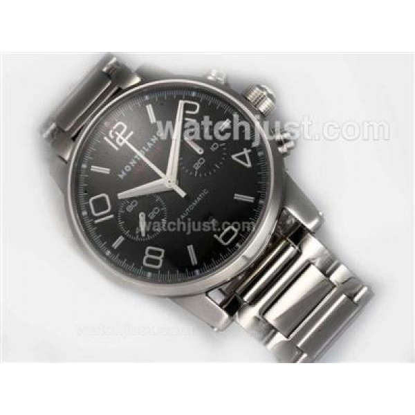 Montblanc Timewalker Pilot Chronograph Swiss Valjoux 7750 Movement with Black Dial