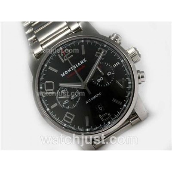 Montblanc Timewalker Pilot Chronograph Swiss Valjoux 7750 Movement with Black Dial