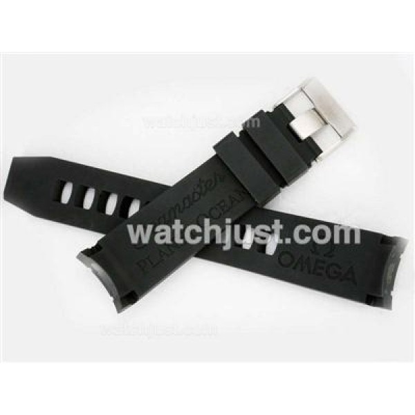 Omega Black Rubber Strap for Swiss Planet Ocean Version