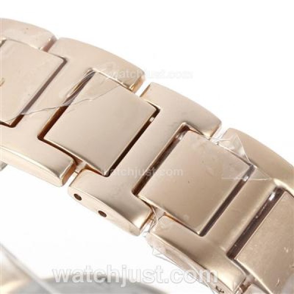 Cartier Ballon Bleu de Cartier Full Rose Gold with Diamond Bezel-Medium Size
