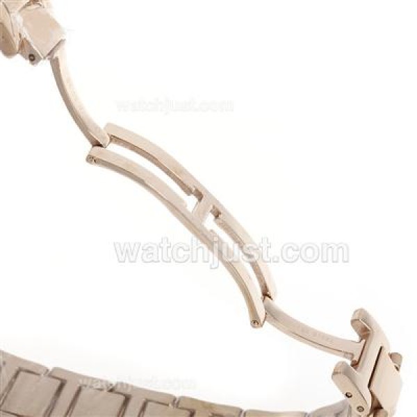 Cartier Ballon Bleu de Cartier Full Rose Gold with Diamond Bezel-Medium Size
