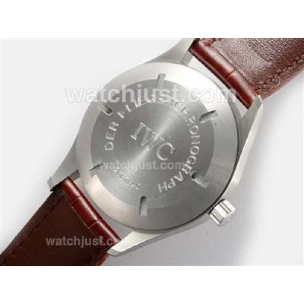 IWC Pilot ark XVI Swiss ETA 2836 Movement with White Dial-AR Coating