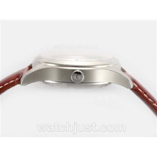IWC Pilot ark XVI Swiss ETA 2836 Movement with White Dial-AR Coating