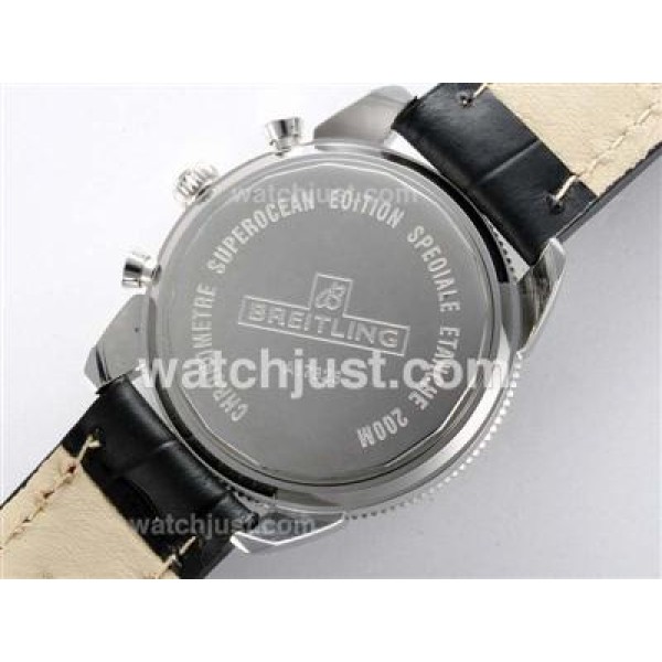 Breitling Super Ocean Working Chronograph with Black Dial and Bezel
