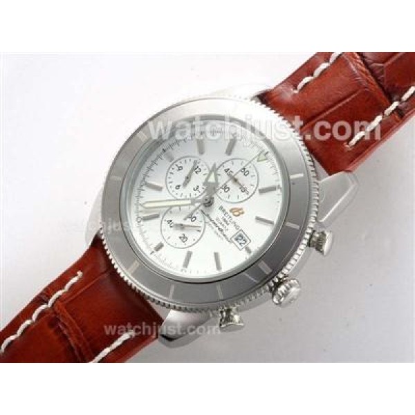 Breitling Super Ocean Working Chronograph with White Dial