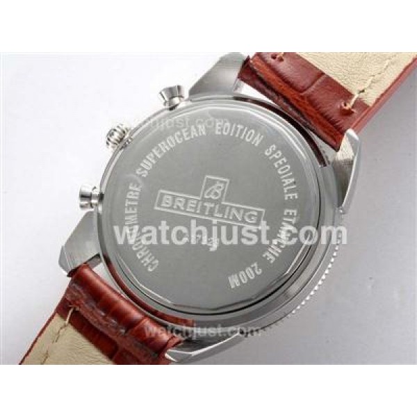 Breitling Super Ocean Working Chronograph with Brown Dial and Bezel