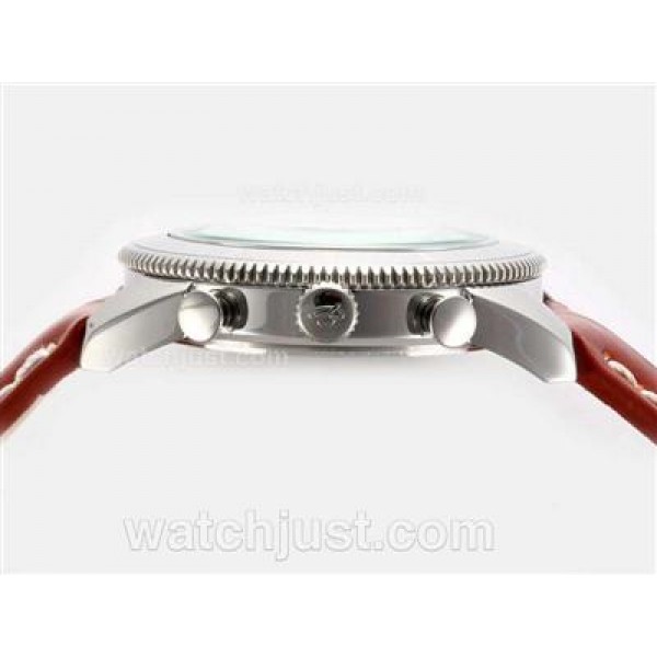 Breitling Super Ocean Working Chronograph with Brown Dial and Bezel