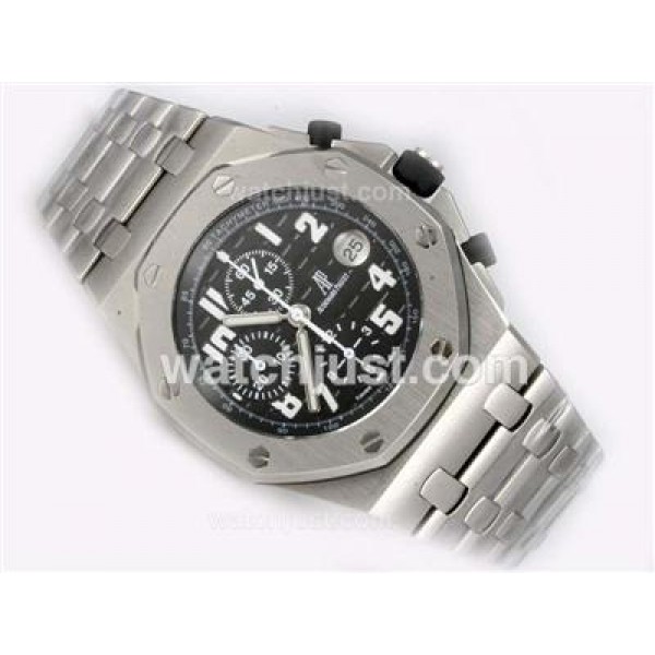 UK Perfect Fake Audemars Piguet Royal Oak Chronograph Swiss Valjoux 7750 Movement-Running Secs at 12 Watches
