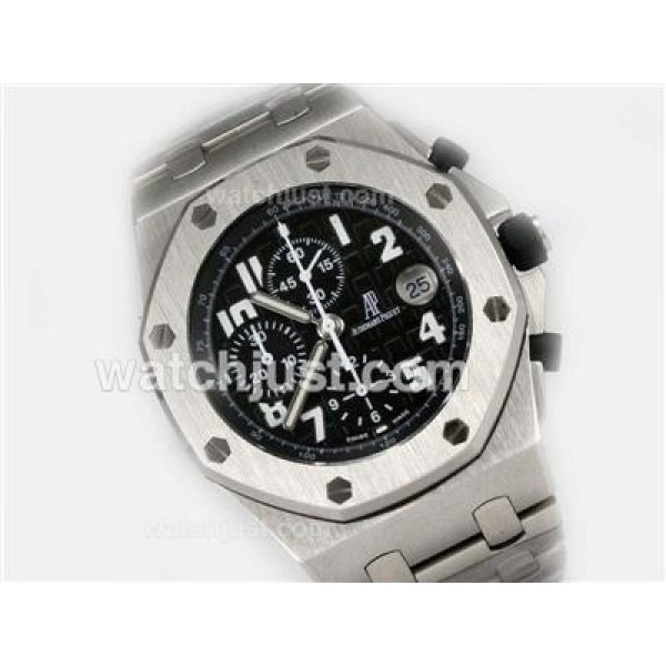 UK Perfect Fake Audemars Piguet Royal Oak Chronograph Swiss Valjoux 7750 Movement-Running Secs at 12 Watches