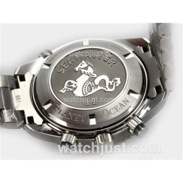 AAA Quality Omega Seamaster Planet Ocean Chronograph Replica Watches With Black Dials Online