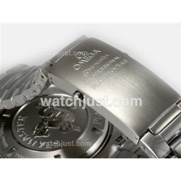 AAA Quality Omega Seamaster Planet Ocean Chronograph Replica Watches With Black Dials Online