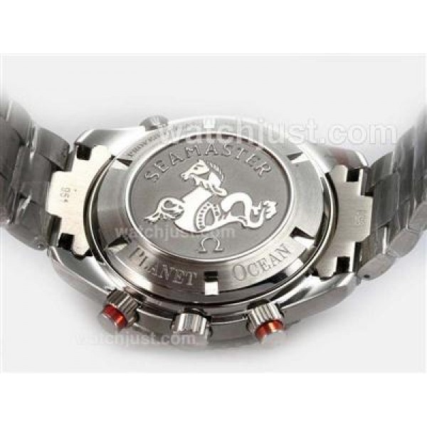Perfect Omega Seamaster Planet Ocean Replica Watches With Black Dials For Men